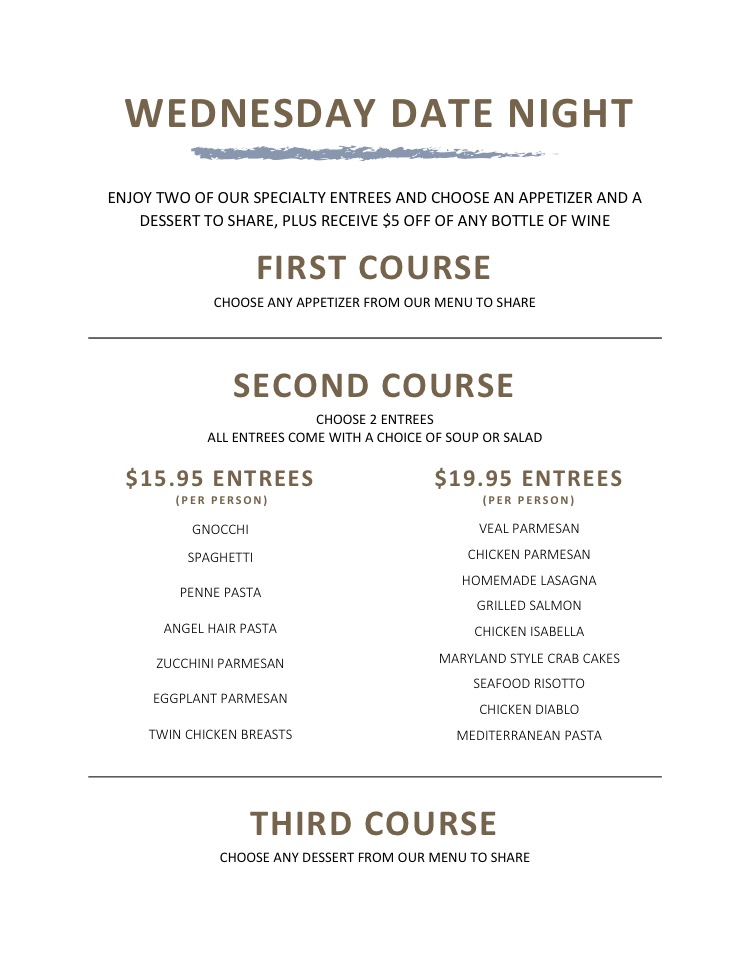Date Night Menu Pic